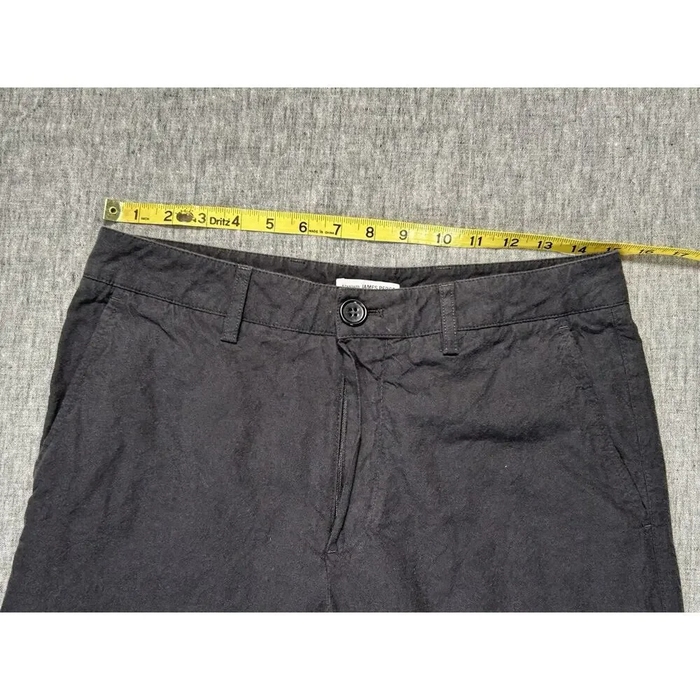 Standard James Perse Straight Leg Chino Pants Mens 30x27 Grey Cotton Designer - Picture 9 of 16